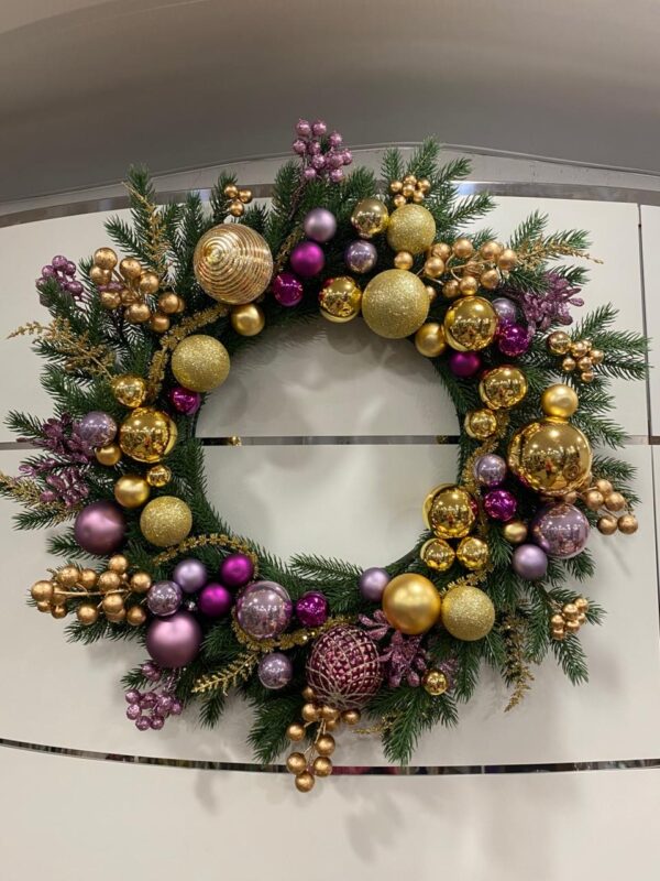 Рождественский венок Lavender Glow Рождественский венок Lavender Glow