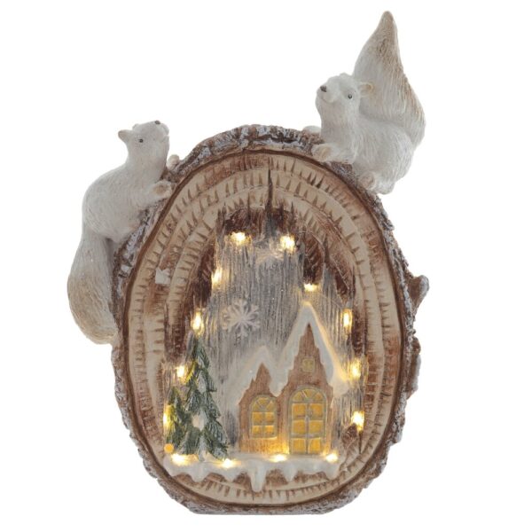 Декоративная фигура с подсветкой "Белочки"