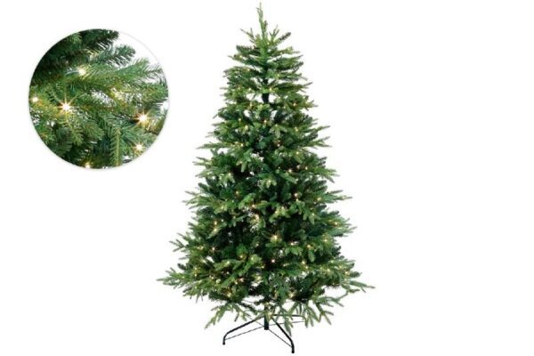 Ель зеленая с лампочками "Аврора" 210 см 3150 LED Ель зеленая с лампочками "Аврора" 210 см 3150 LED