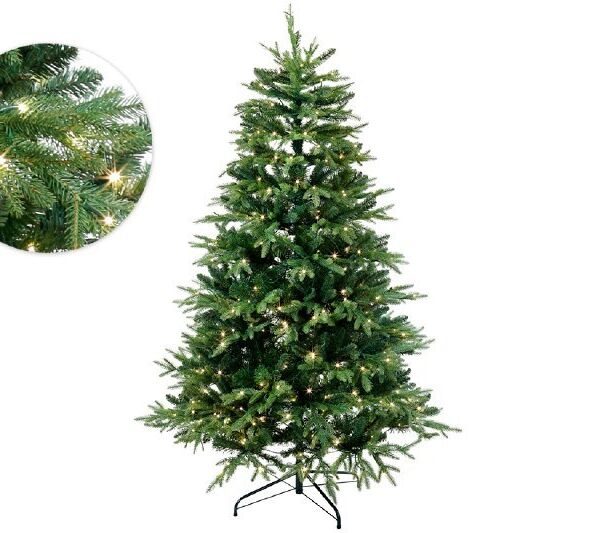 Ель зеленая с лампочками "Аврора" 210 см 3150 LED Ель зеленая с лампочками "Аврора" 210 см 3150 LED