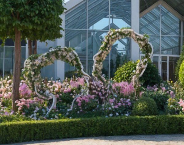 Декоративная световая уличная фигура "Лица"