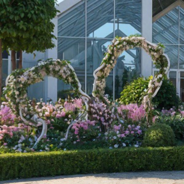 Декоративная световая уличная фигура "Лица"