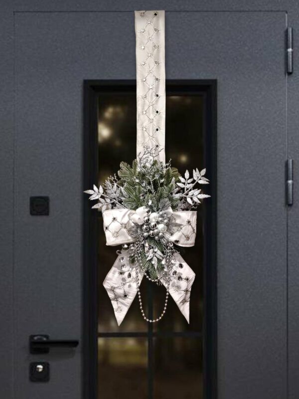 Рождественский подвес на дверь Снежная симфония Рождественский подвес на дверь Снежная симфония